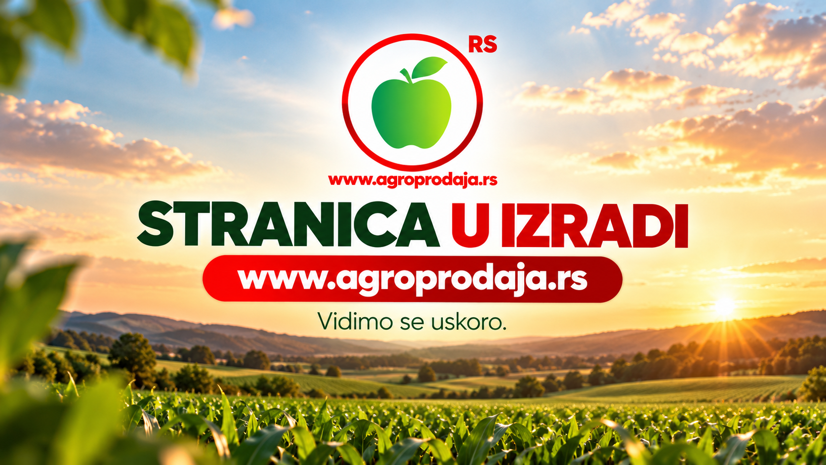 Agroprodaja.rs — Stranica u izradi. Vidimo se uskoro!